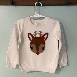 Children’s Place reindeer holiday sweater, size 4T